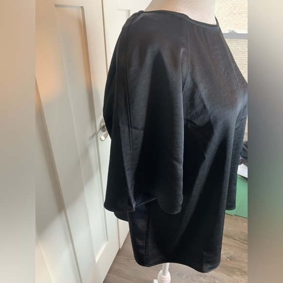 Anthropologie Daily Practice Black Open Back Blouse Size Small - Picture 8 of 13